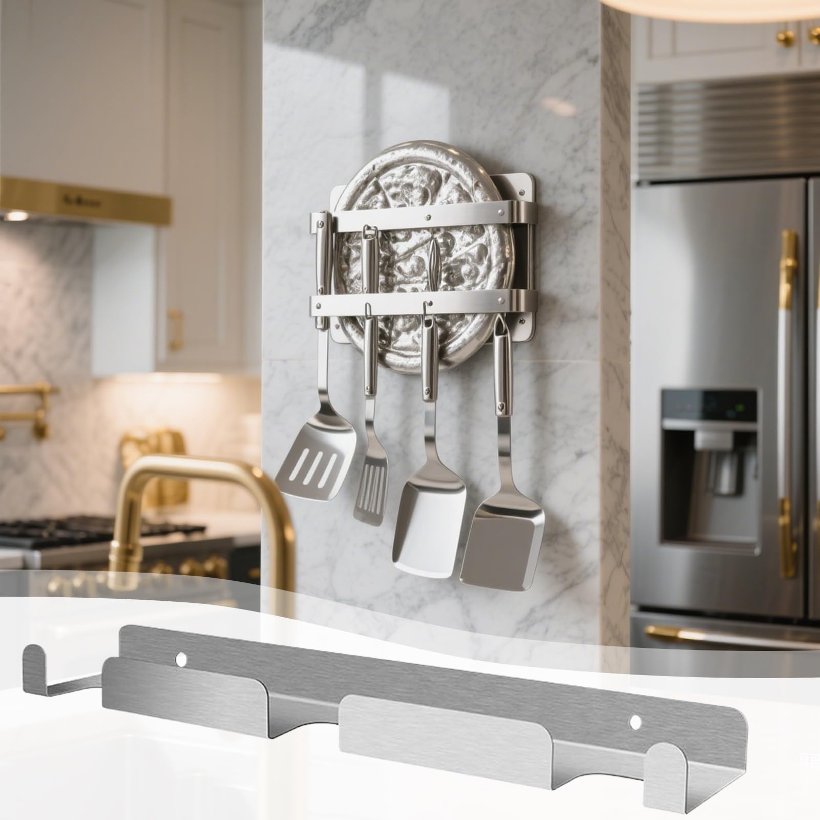 Portapale Per Pizza In Acciaio Inossidabile, Con Struttura Resistente Alla Ruggine, 41,5x8,3x3 Cm, Portapale Per Pizza, Utensili Da Cucina Per Ristoranti, Design, Per Utensili, Casa, Negoz