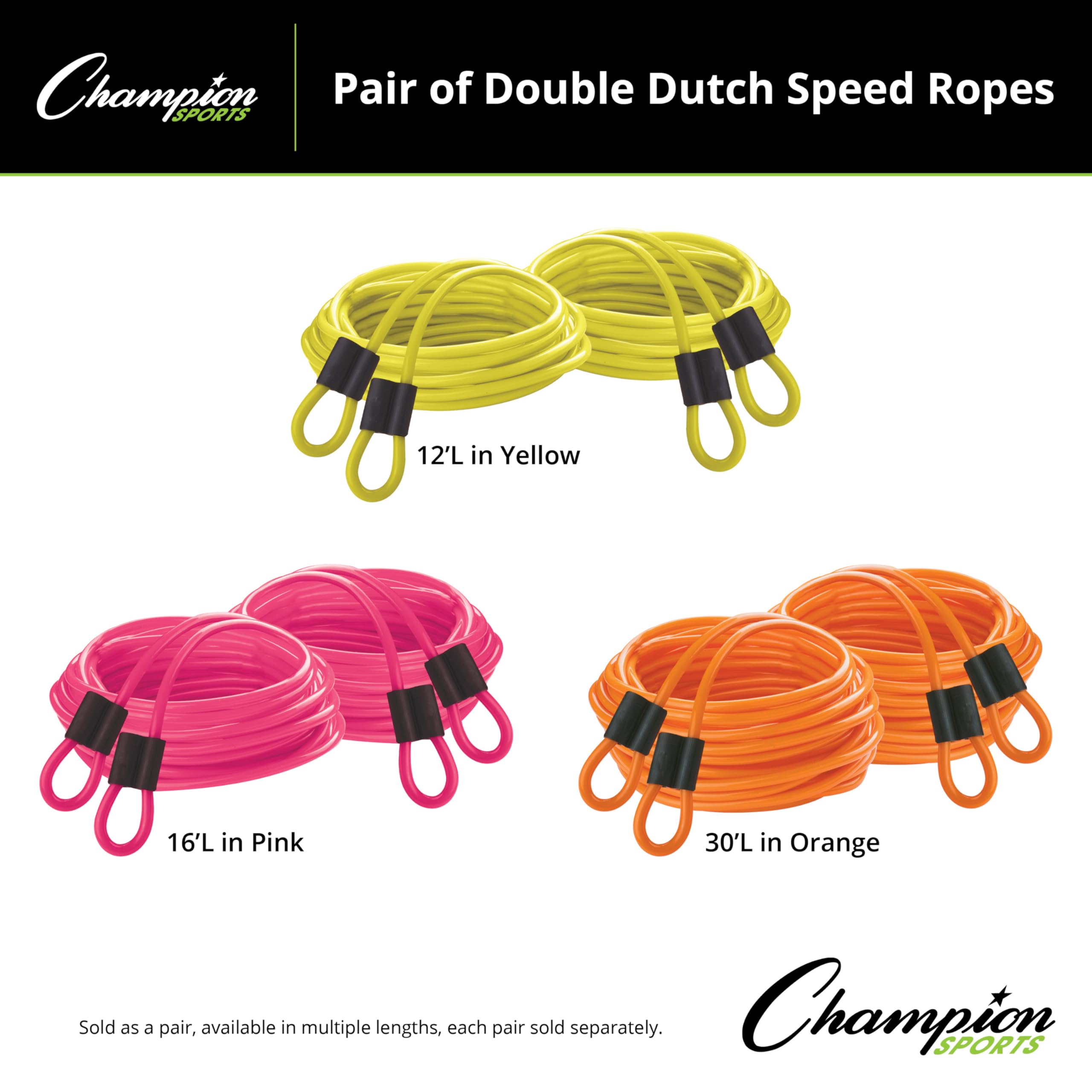 CHAMPION SPORTS Double Dutch Jump Rope
