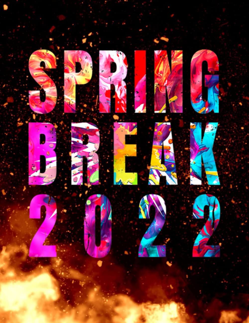 Matching Group Spring Break 2022 Vintage Tie Dye Size 8.5x11 inches - 140 pages