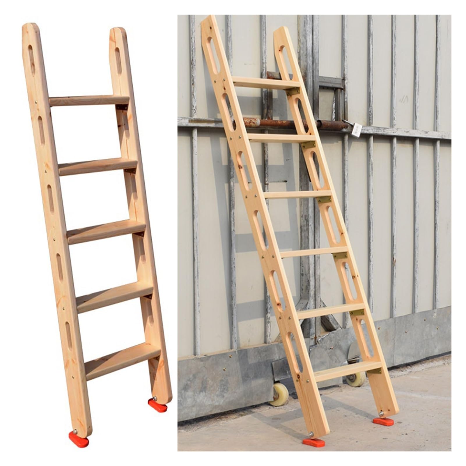 Échelle de lit superposé en bois 59 pouces pour cadre de lit mezzanine