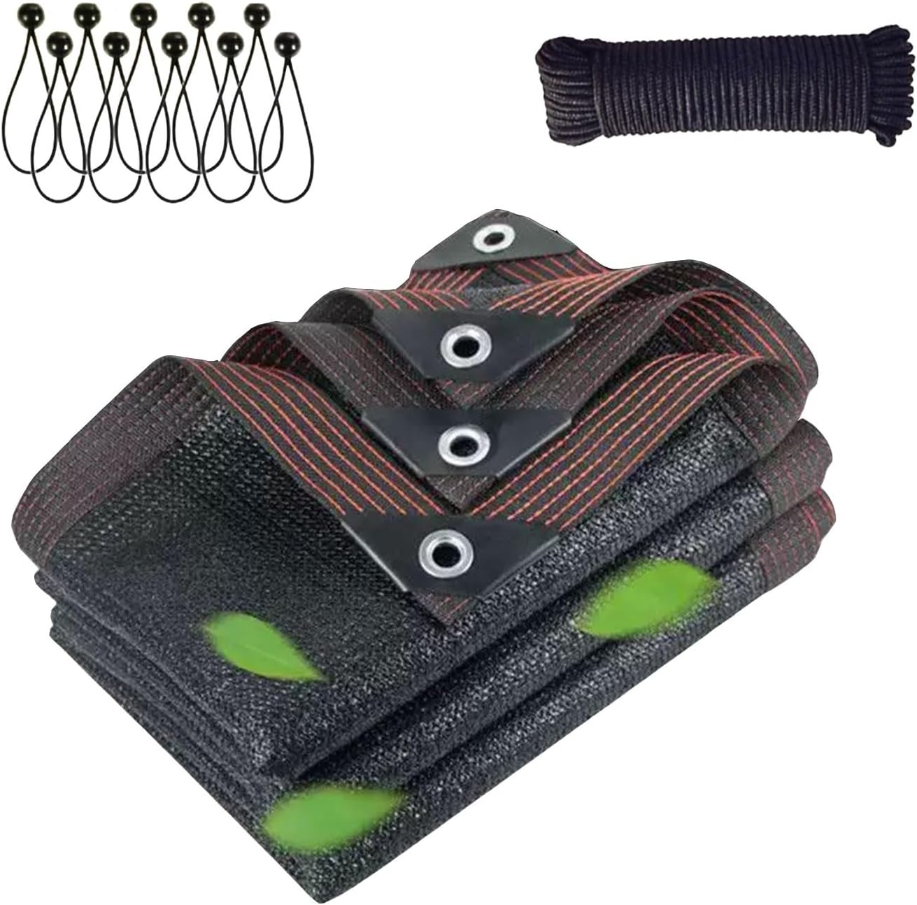 Shade Cloth - Customizable Size，Mesh Netting with Grommets Outdoor Sun Shade Cover for Pergola Patio Plants Greenhouse Chicken Coop Black，Shade， Shading Rate 90% 10x10 FT