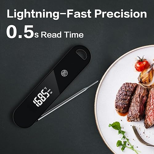 Miniatura 5 de Termómetro digital para carne, termómetro de lectura instantánea de 0.5 segundos para cocinar, termómetro profesional de alimentos para cocinar IP66