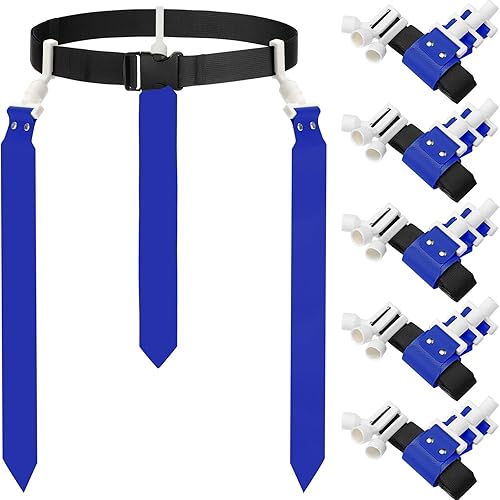 Miniatura 25 de Junkin 6/10 jugadores bandera fútbol conjuntos ajustables cinturones de fútbol y banderas para jóvenes, adolescentes, niños, adultos, jugadores