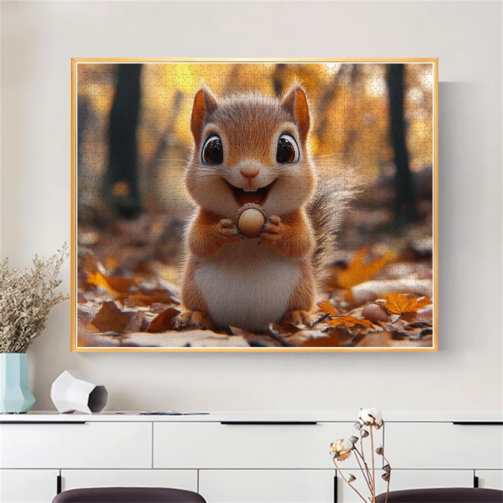 Puzzle Erwachsene 2000 Teile Eichhörnchen Tier Educa Jigsaw für Kinder ab 8 Jahren Mädchen Jungen, Erwachsene Impossible Klassische Puzzles Schwer, Anspruchsvoll Spielspaß, Geschenke 70x99cm t-930