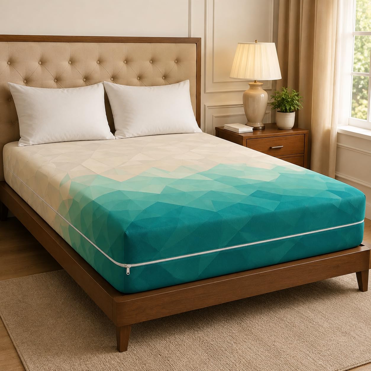 Premium Cotton Mattress Protector - 360° Protection -7