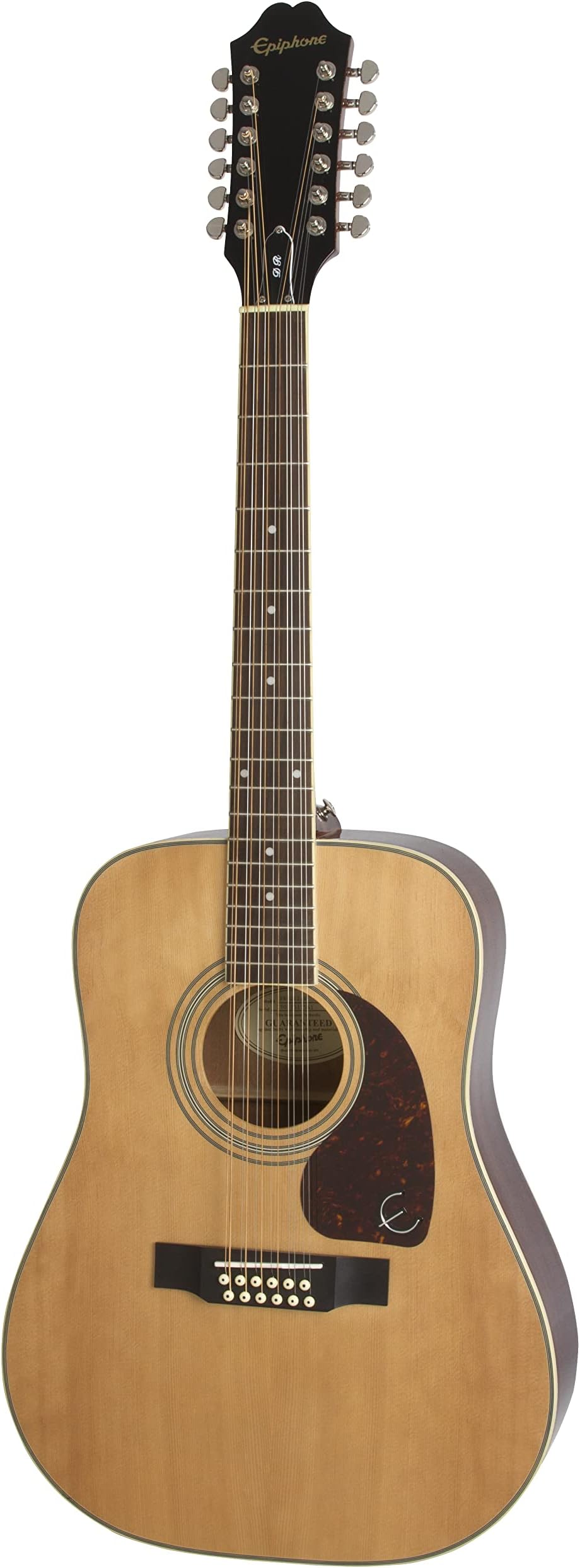 Epiphone DR-212 Dreadnought 12-String Acoustic Guitar, Mahogany Body, Spruce Top, 25.5 scale