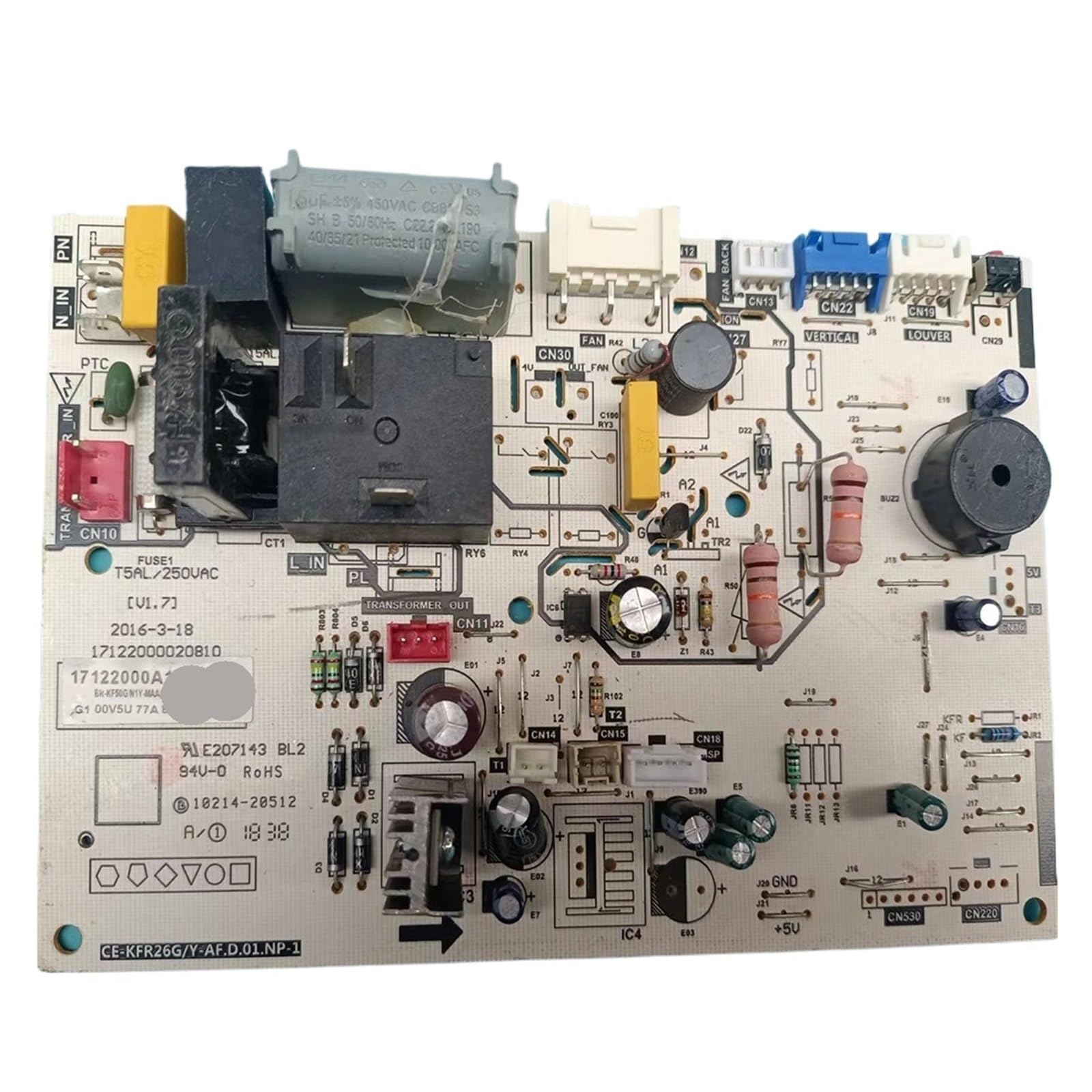 Air Conditioning Motherboard 17122000020810 CE-KFR26G Y-AF.D.01.NP-1(Cooling Only)