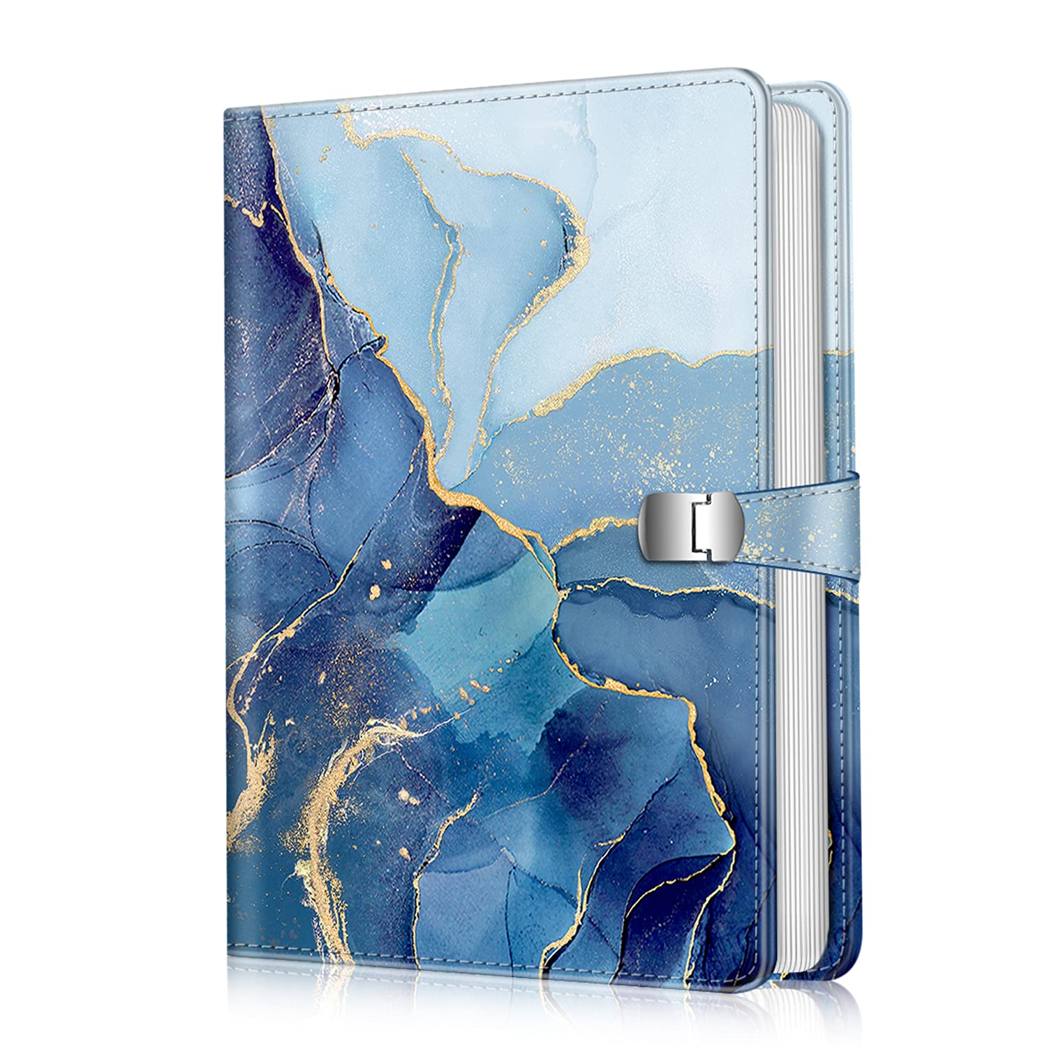 Fintie Photo Album 4x6 Photos - 112 Pockets Vegan Leather Cover Memory Album Photo Book, Photo Albums for Brithday Family Anniversary Vacation Pictures, Ocean Marble