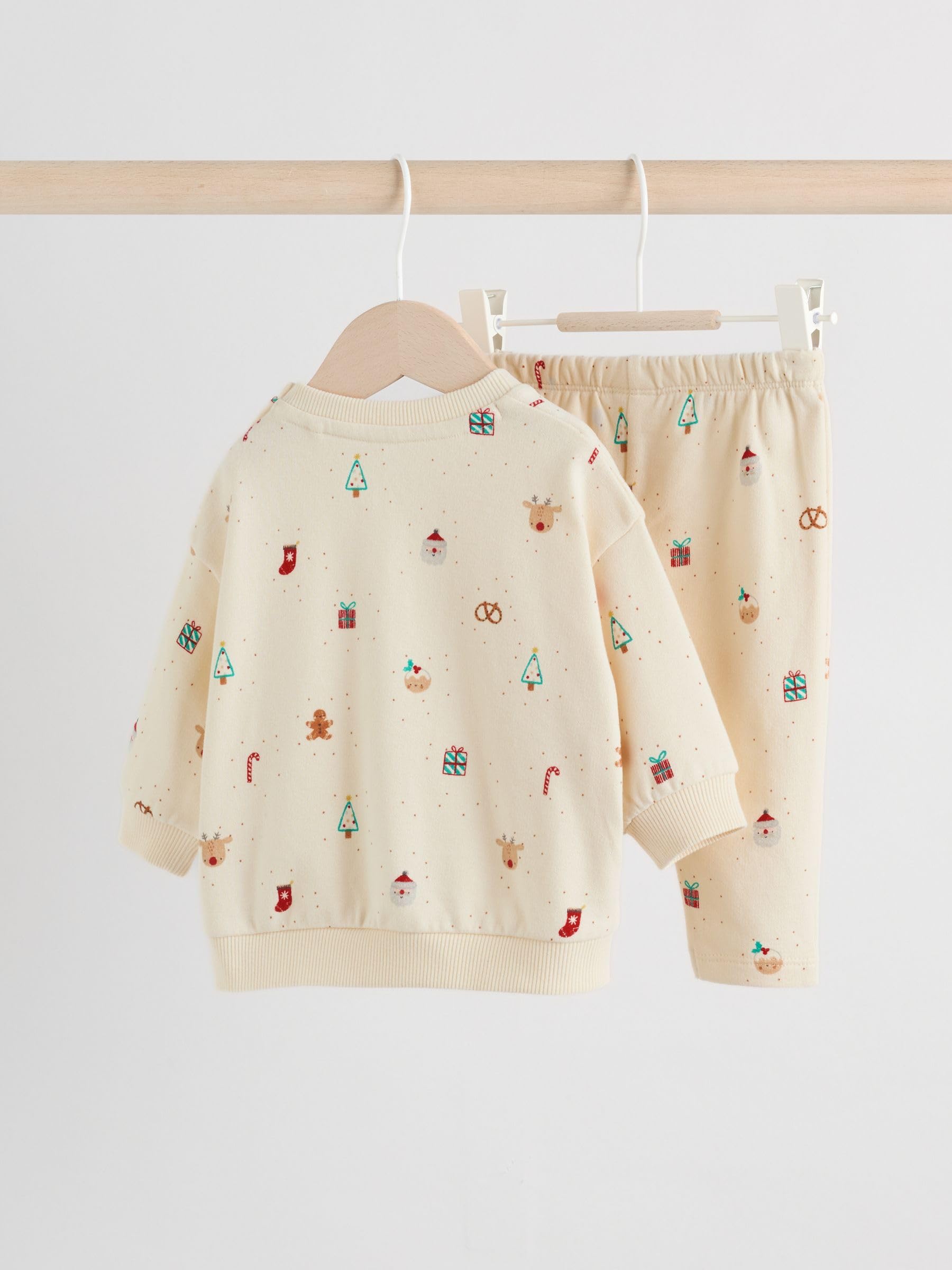 NEXT Baby Baby Jogginghose und Sweatshirt im Weihnachtsset