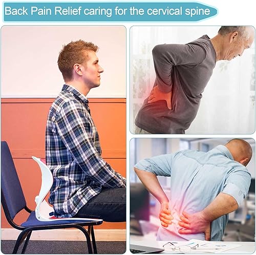 Miniatura 4 de FOWSRHRG Silla de oficina ergonómica plegable, cojines de asiento de espuma viscoelástica para ciática, cadera y coxis, alivio del dolor de espalda