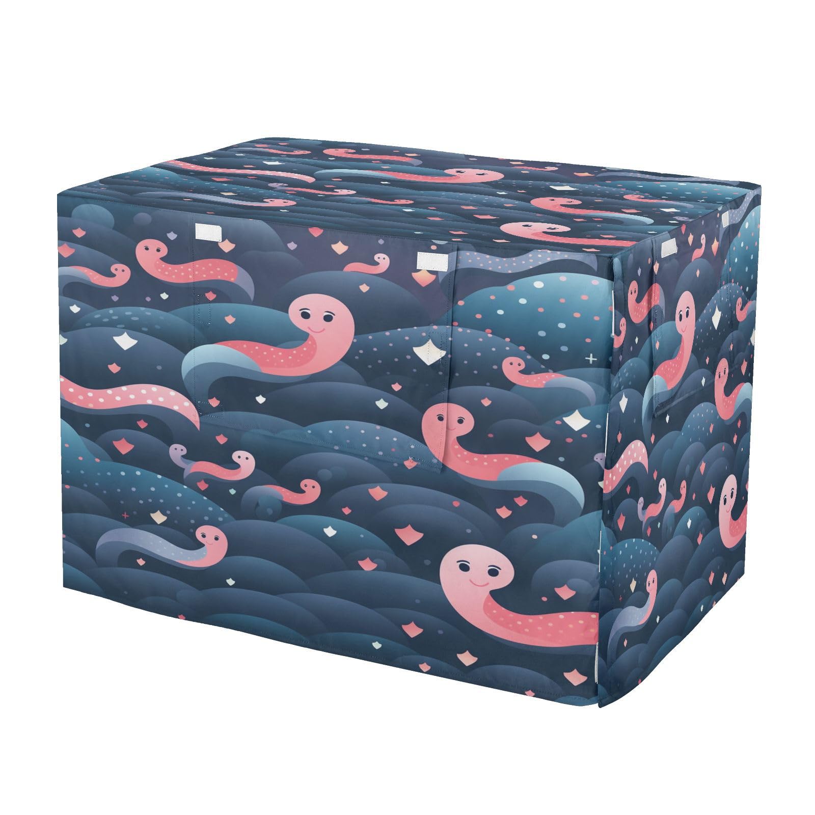 Housse imperméable serpent rose pour cage chien et chat