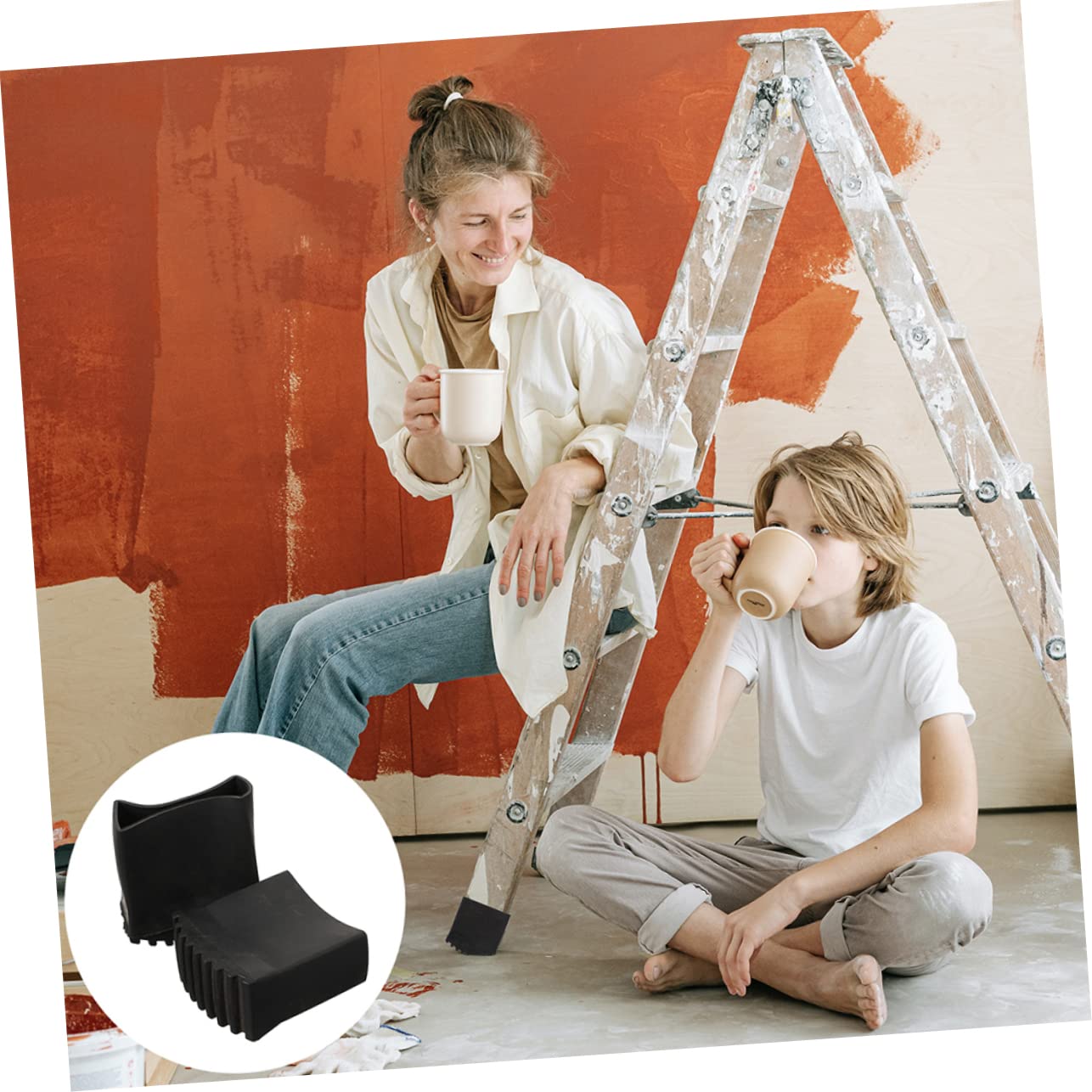 Holibanna 4 Piedini Antiscivolo In Silicone Per Scale Piedini Di Ricambio Per Scale Domestiche Cuscinetti Per Piedini Coperture Di Sicurezza Per Scale Cuscinetti Per Paraurti Per Scale