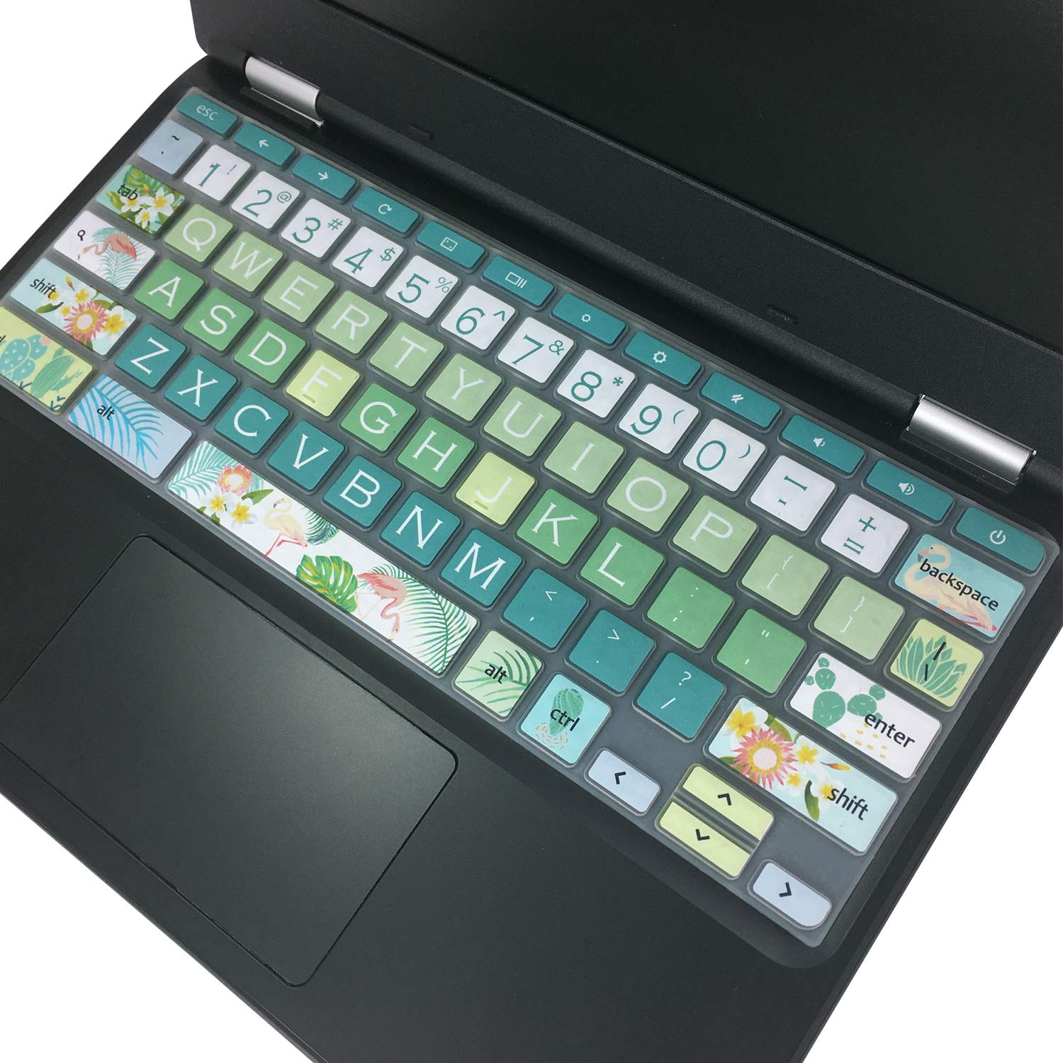 Silicon Keyboard Cover for 11.6" Lenovo Chromebook C330 C340, Flex 11, 100e 300e 500e N20 N21 N22 N23, 14" N42 N42-20, Flamingo