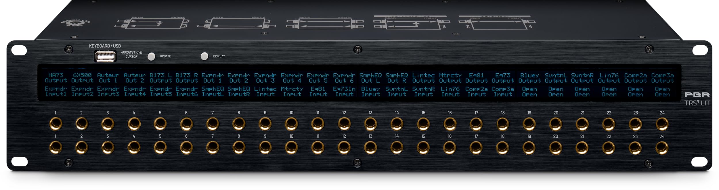 Amazon.com: Black Lion Audio PBR TRS3 LIT 48-point Gold-plated TRS