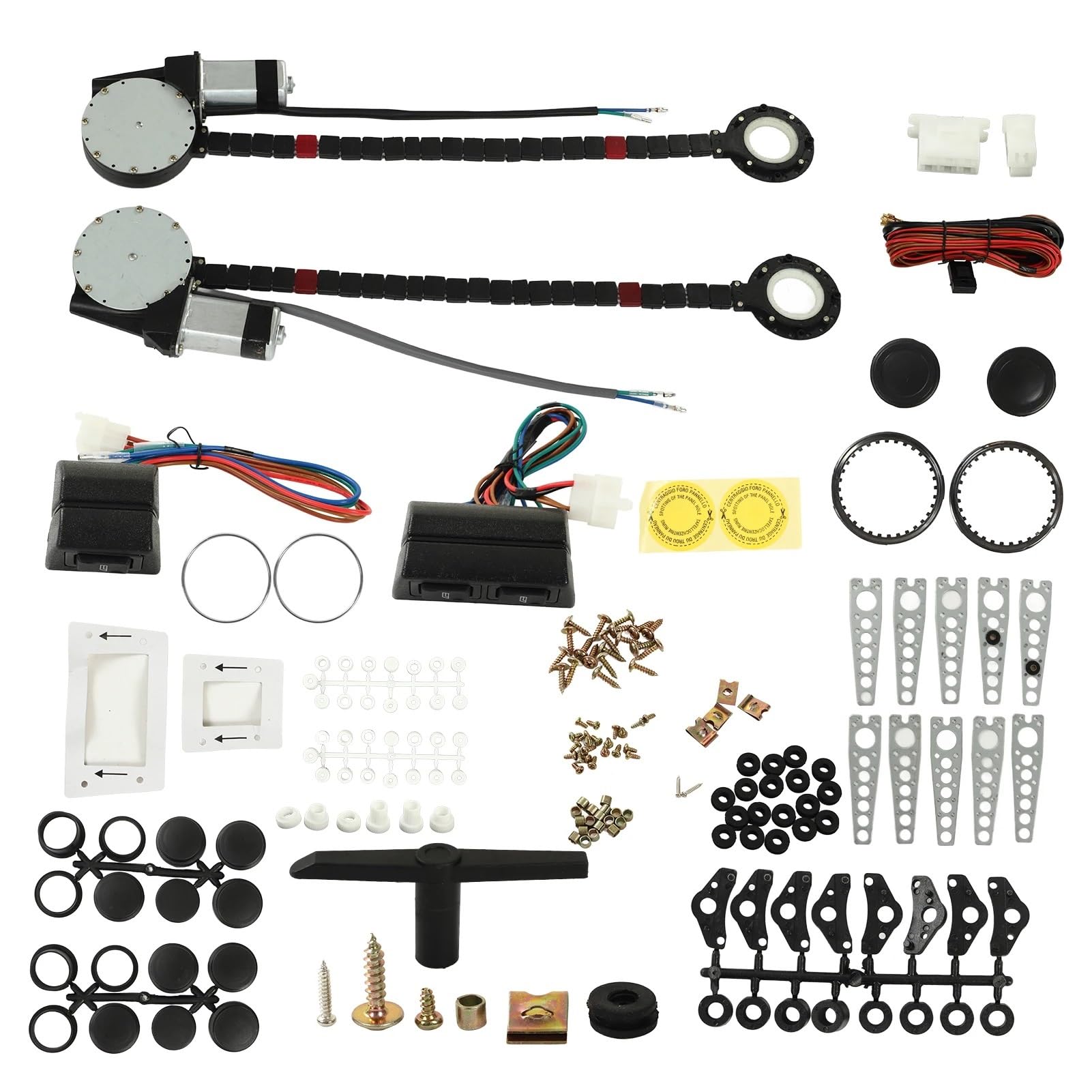 Kit de conversion lève-vitre électrique 12V universel pour 2 portes