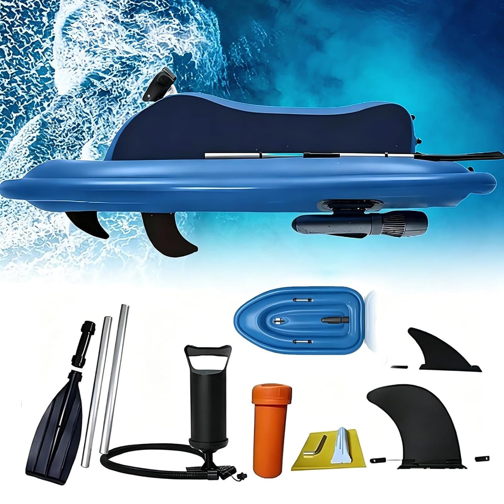 Scooter submarino con motor SUP de 700w para impulsar barco inflable