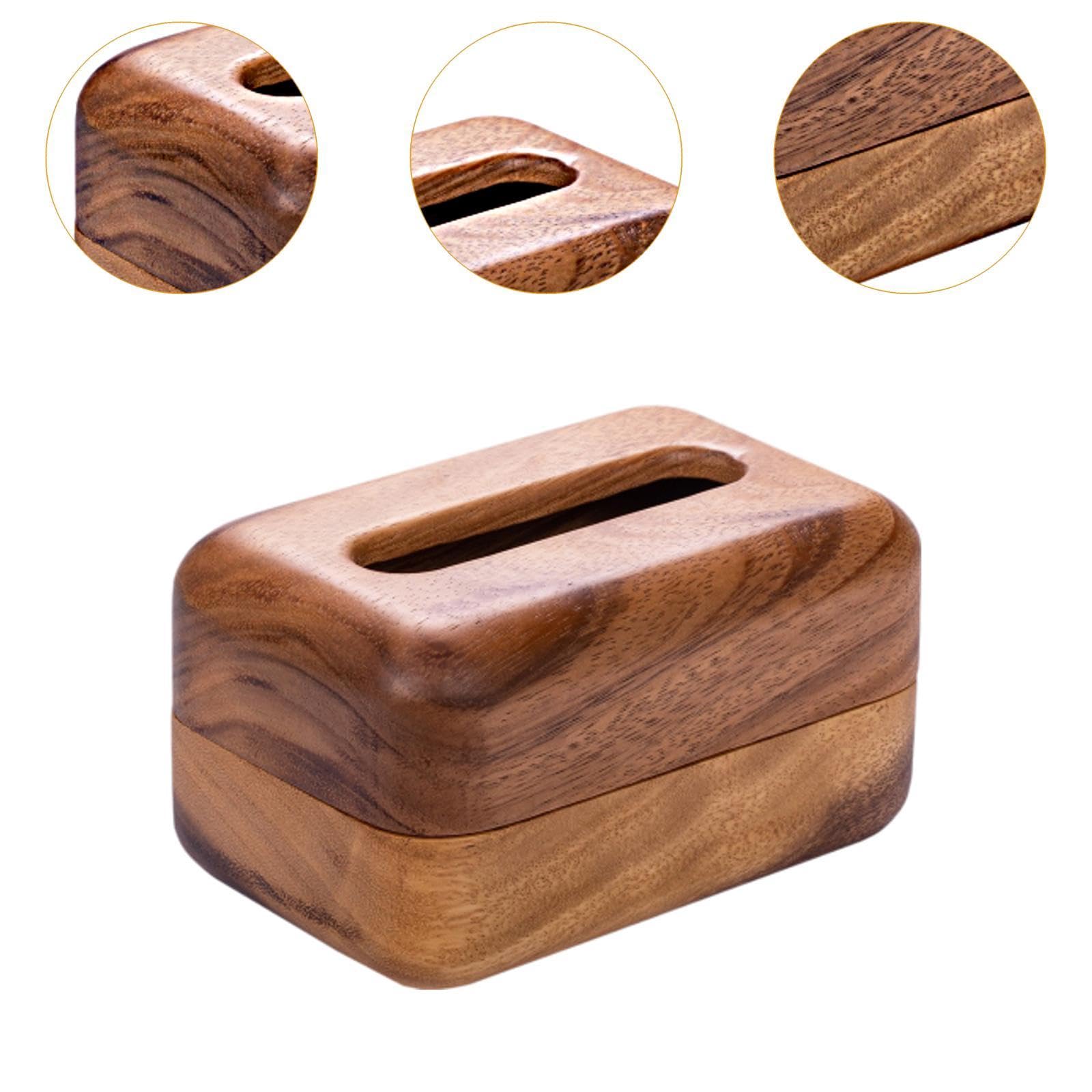 Porta Fazzoletti in Legno, Contenitore per Fazzoletti da Tavolo, Bancone O Ristorante.