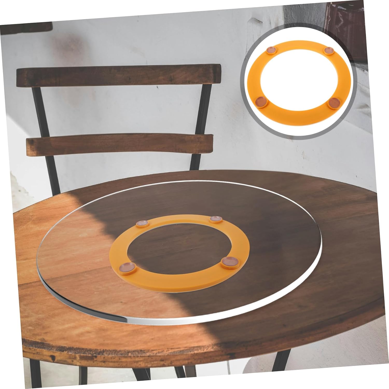 Heavy Duty Dining Table Turntable Base Rotating Plate for Lazy Susan Rotation Deflection Plate Round Smooth for Kitchens Restaurants