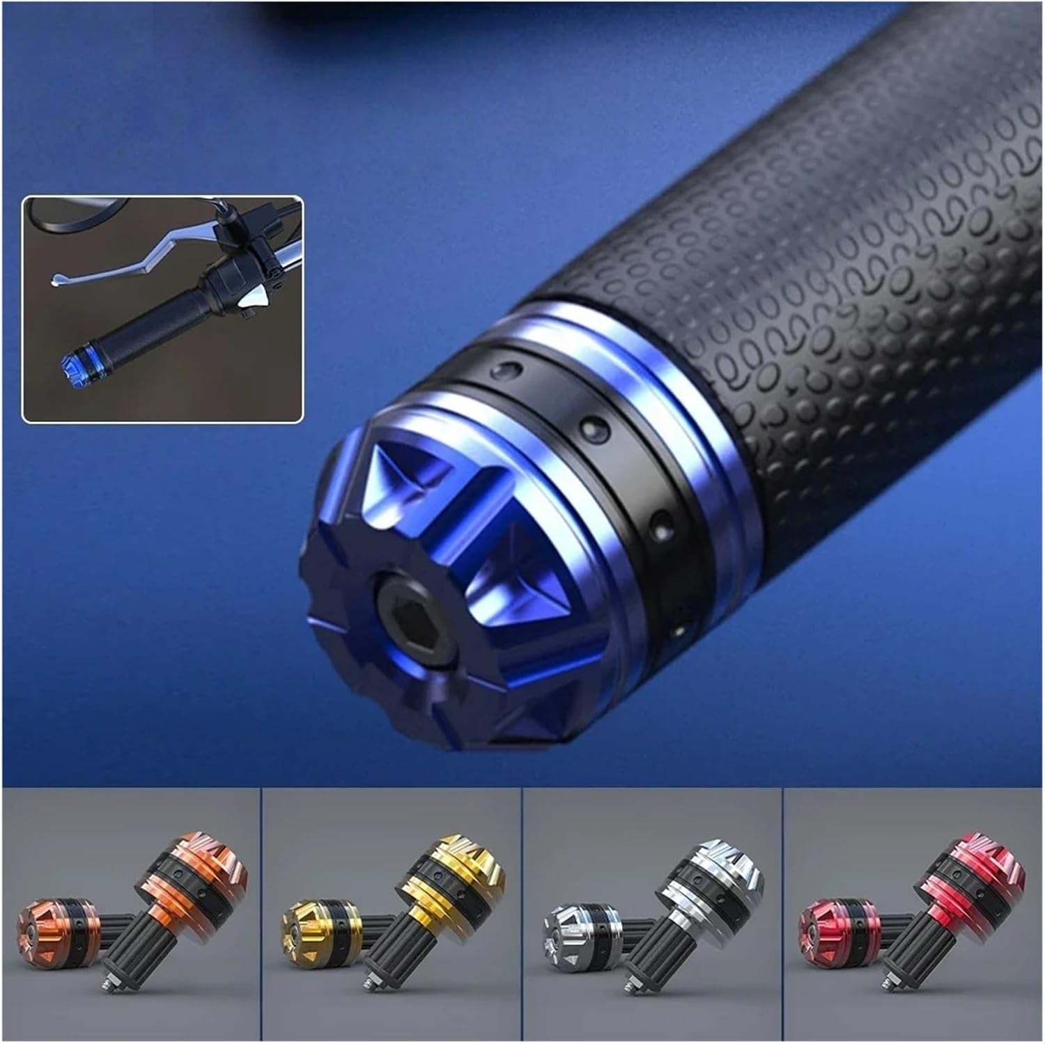 Motorcycle Handlebar End Plug Motorcycle Accessories Bar Ends Grips Universal 7/8" 22mm Aluminum Alloy Handlebar Plug Slider.