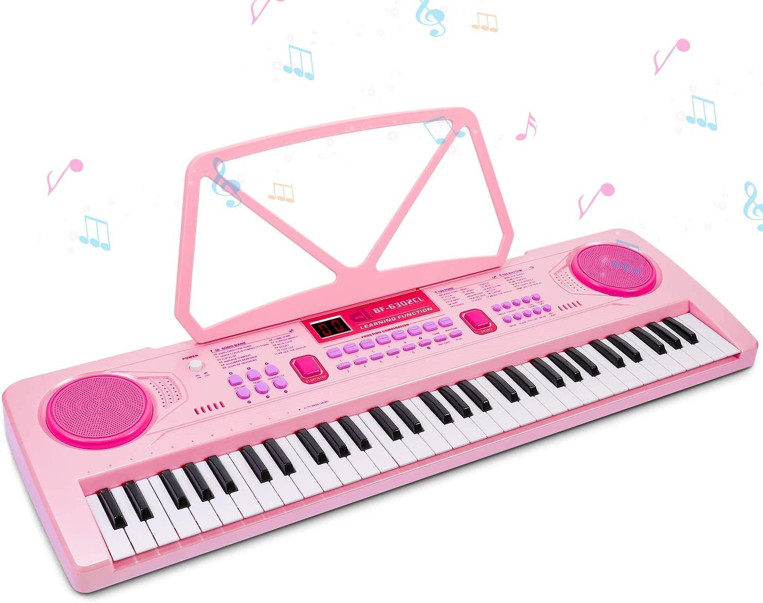 RenFox Electronic Piano Keyboard, 61 Keys Digital Piano Portable