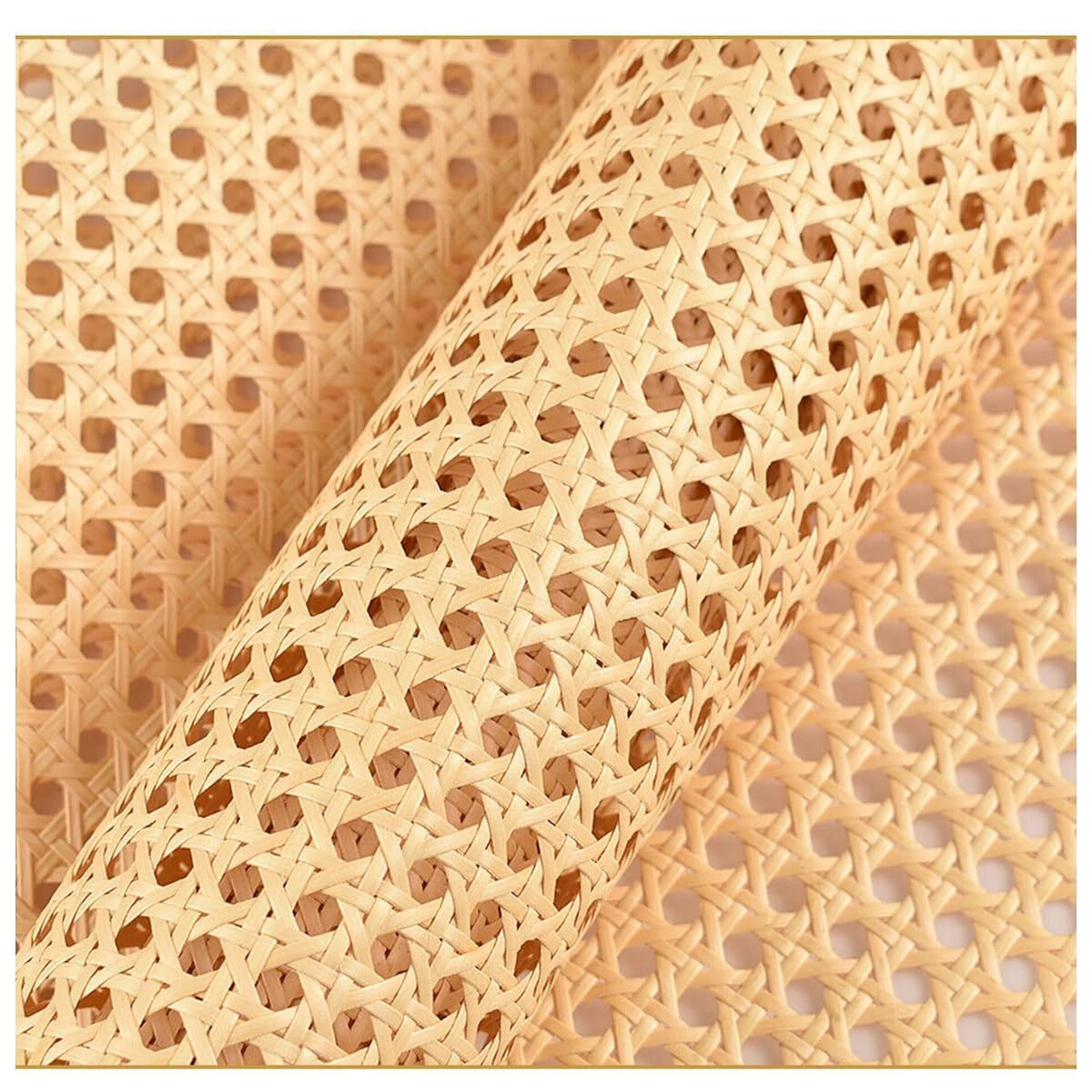 Premium Synthetic PVC Rattan Cane Webbing Roll for Chair Caning, Cabinet Doors, Coffee Table, Bar Stool, Furniture Restoration & DIY Home Decor (18×12)-image-23