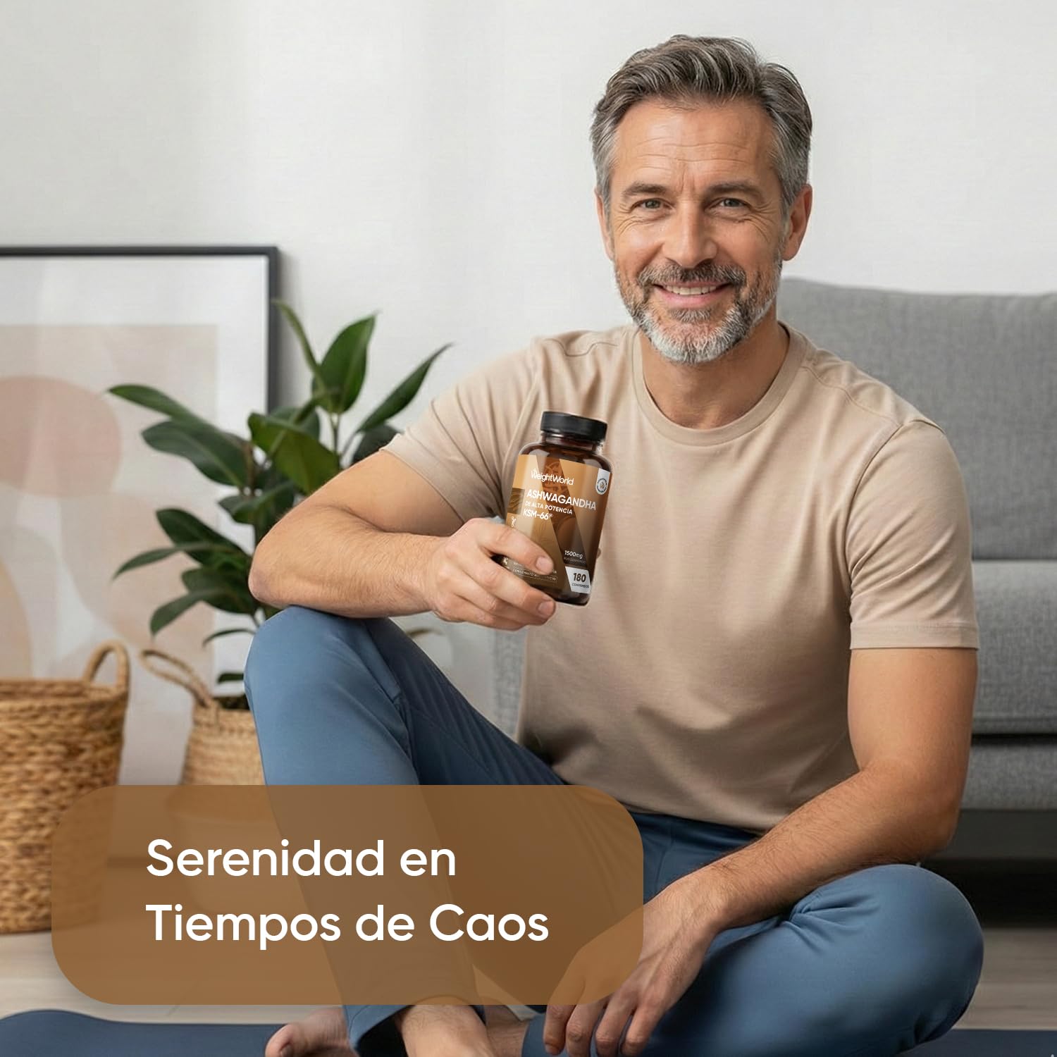 Ashwagandha KSM-66 1500mg, 180 Comprimidos, 6 Meses de Suministro - 12:1 del Extracto de la Raíz de Withania Somnifera, Apto para Veganos, Sin Estearato de Magnesio ni OGM
