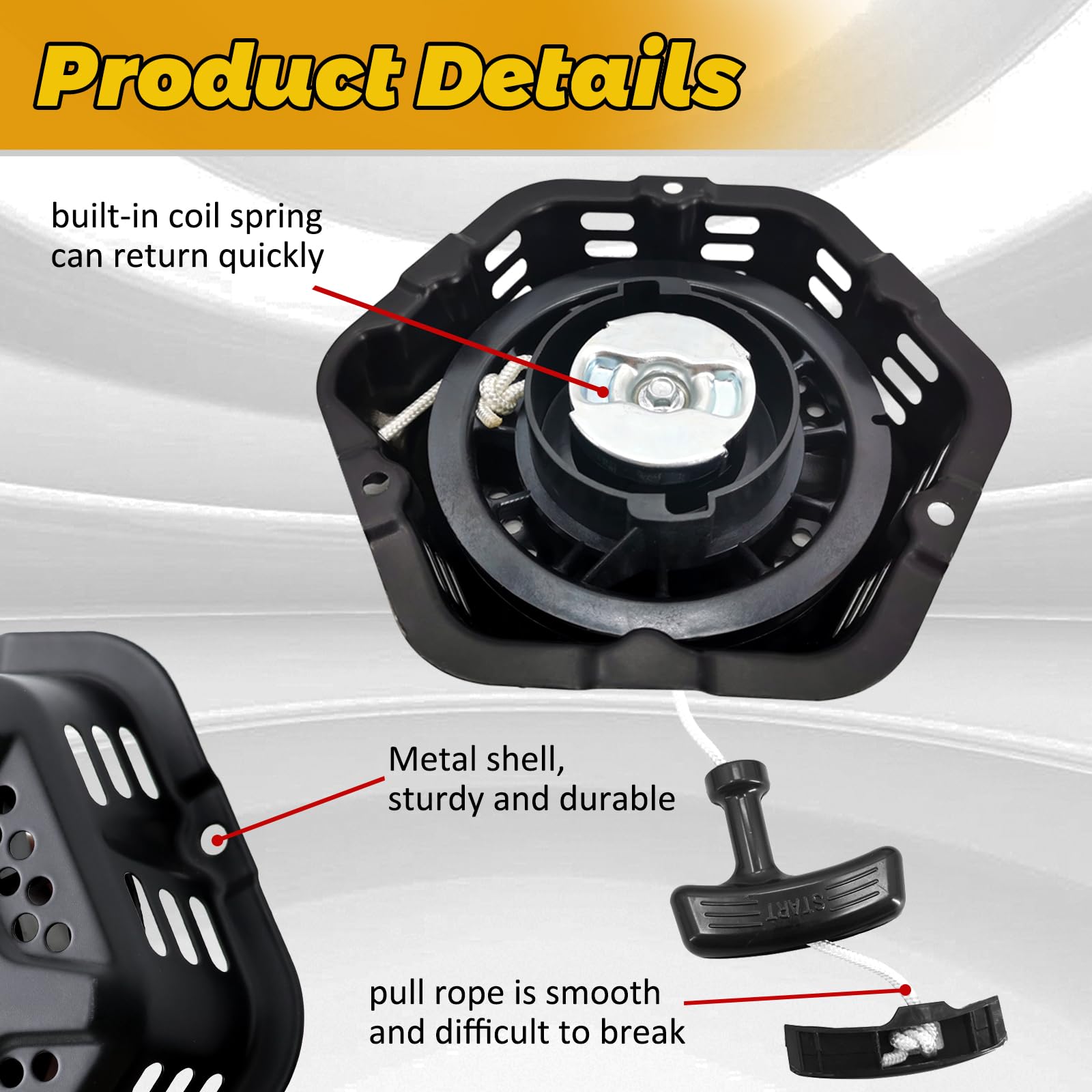 Amazon.com : WOTIAN Pull Start Recoil Starter Assembly Compatible