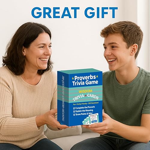 Miniatura 4 de Proverbios Juegos de trivia, 300 preguntas con respuestas y significados  Divertidos juegos de mesa para fiestas familiares, noche de juegos de