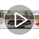 Sunvivi Triple Slow Cooker Buffet Servers and Warmer,3 Pot Food Small Mini Manual Slow Cooker with Adjustable Temp Stainless Steel Lid Rests,Removable Ceramic Pot, 3 * 1.5 Quarts Red