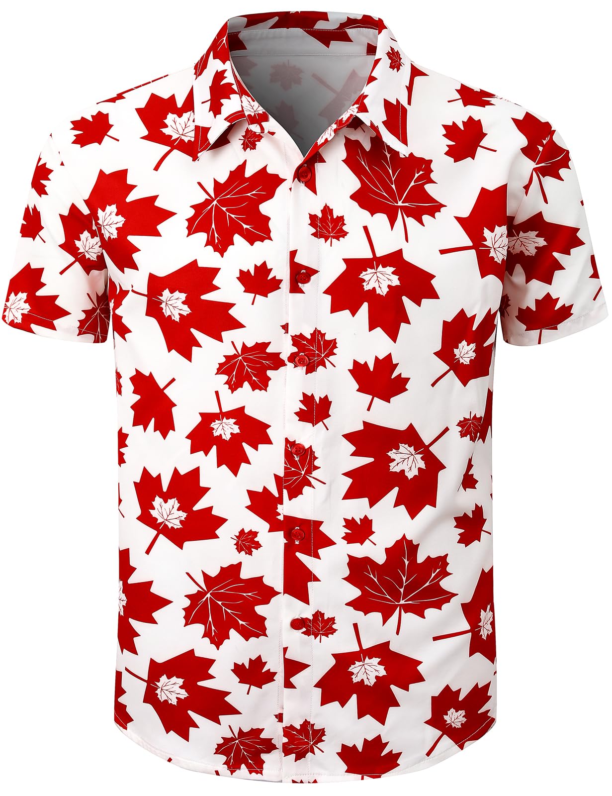 Men's Hawaiian Shirt Button Down Summer Short Sleeve Shirt