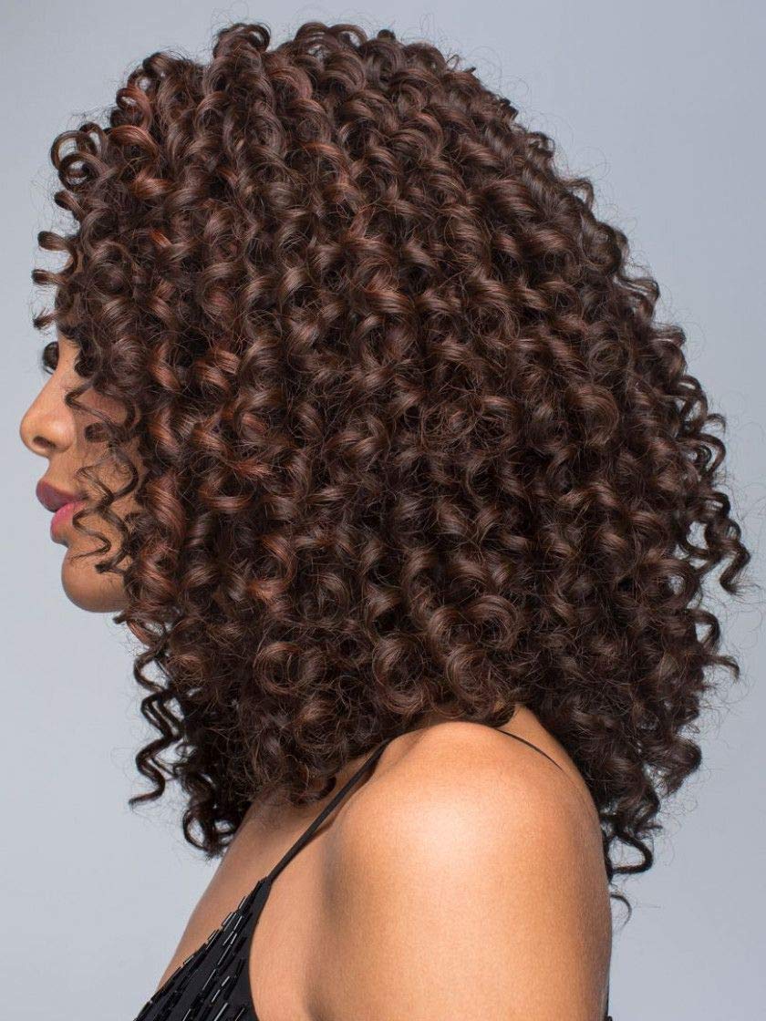 Diva Wig Color PLUM DANDY - Rene of Paris Wigs 17" Long Curly Ringlet Bob Womens Heat Friendly Synthetic Orchid Coll Lace Front Monofilament Part Bundle Comb, Maxwigs Hairloss Booklet