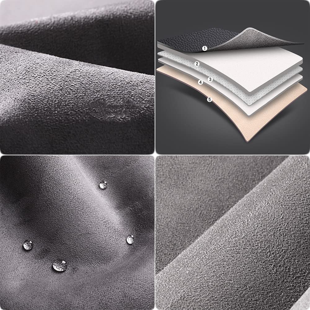 Poduszki do siedzenia samochodowego Poduszki PU Leather, Premium PU Skórzane pokrywy Siedzenia Kompatybilny z 95% samochodów (Sedan/SUV/Pickup/Van) do Akcesoriów Auto Wnętrza,Green ~ standard