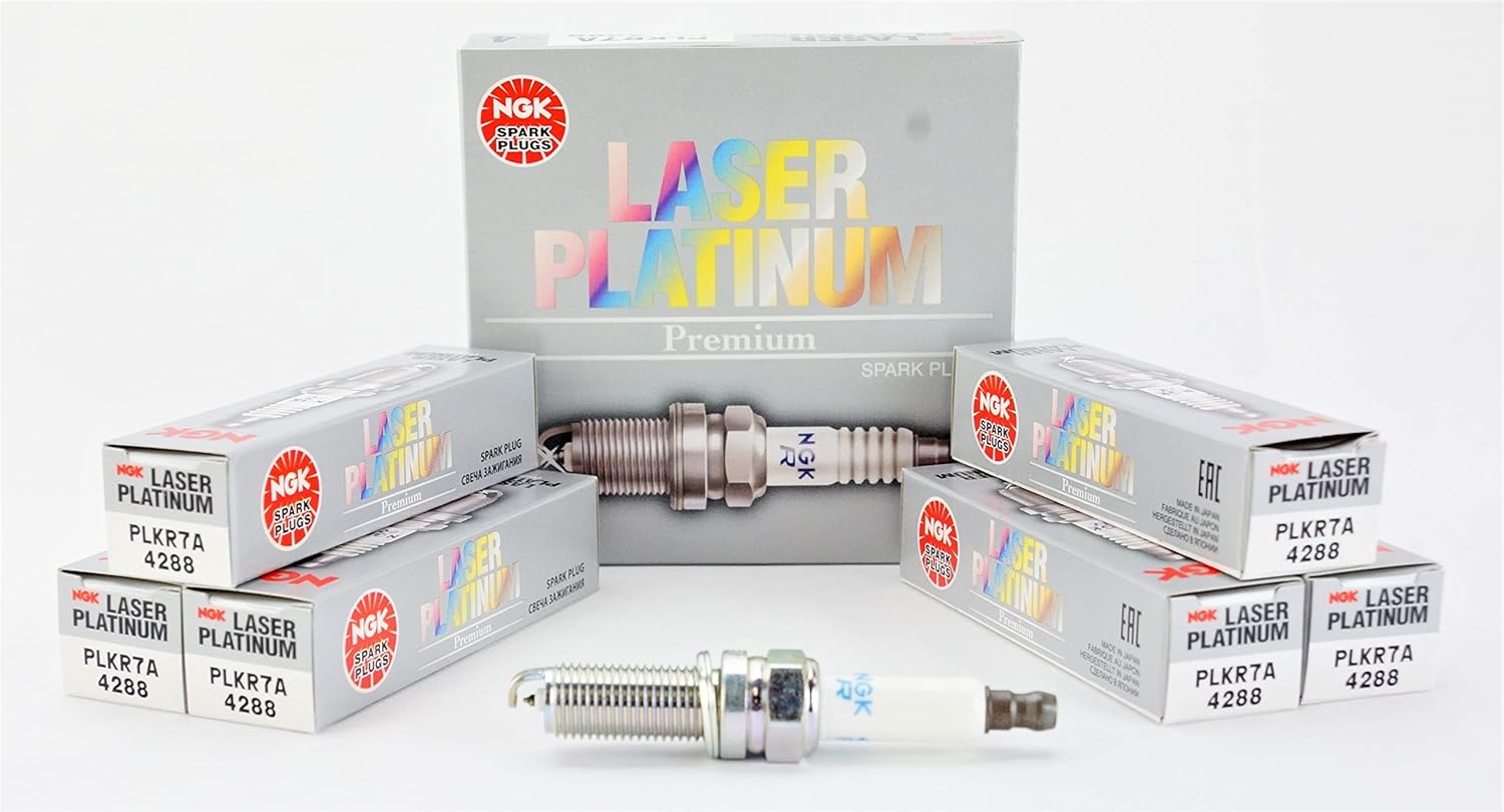 6 PCSNEW -- NGK # 4288 Laser Platinum Spark Plugs PLKR7A