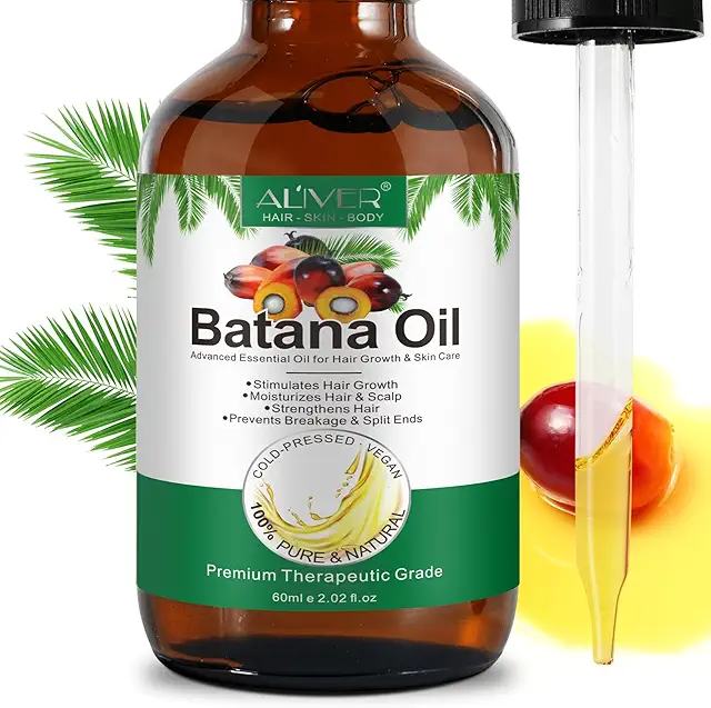 Batana Oil for Hair Growth - 100% Natural Organic Essential Oil - 60ml