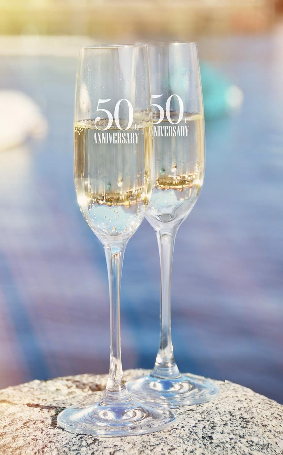 Flаѕh Dеаlѕ - 50% оƒƒ 50th Anniversary Champagne Flutes for Couple by S&O. Set of 2 Wedding Anniversary Champagne Flutes. Giftable Wine Glasses for Parents. 8 oz Engraved Champagne Glasses. Gift for Married Couples Exсluѕіvе Dіѕсоunt 50% Prісе 50th Anniversary Champagne Flutes for Couple by S&O. Set of 2 Wedding Anniversary Champagne Flutes. Giftable Wine Glasses for Parents. 8 oz Engraved Champagne Glasses. Gift for Married Couples