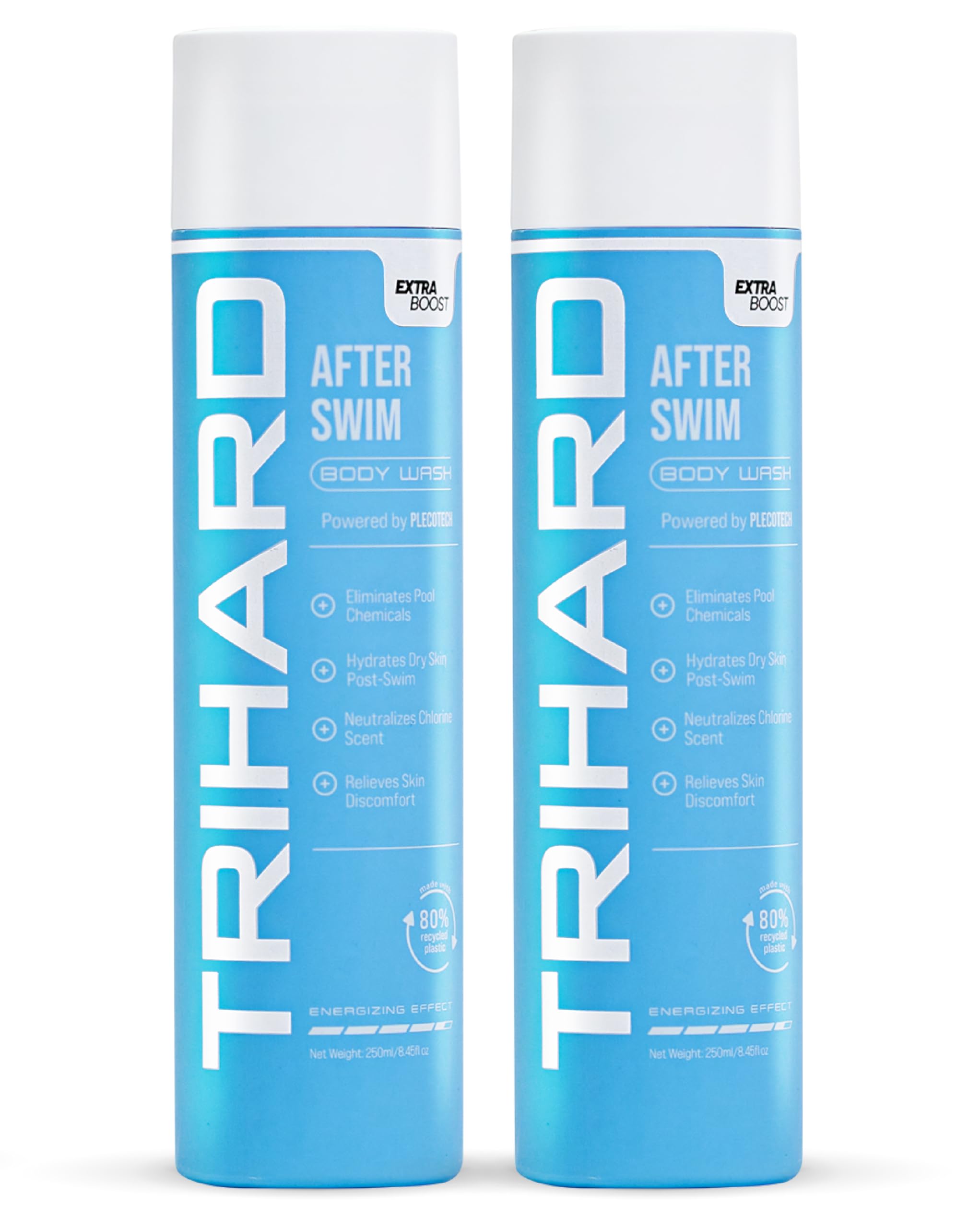TRIHARD Chlorine Removal Body Wash, Protects and Hydrates Sensitive Skin from Pool and Ocean, Pool Essentials for Post Swim Chlorine Skin Protection (Pack of 2)