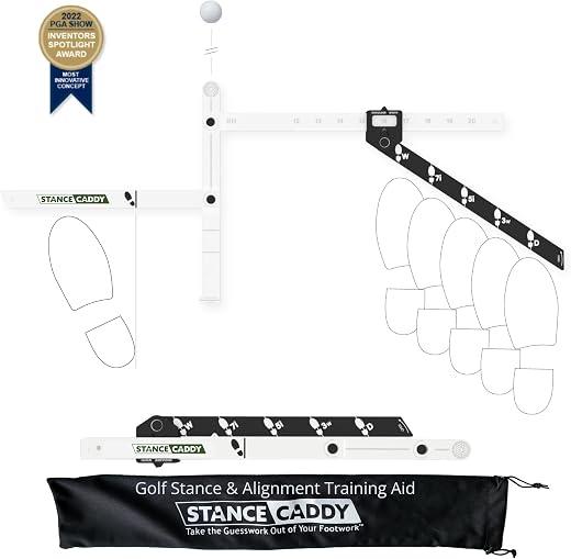 Golf Alignment Training Mat for Left & Right Handed Golfers