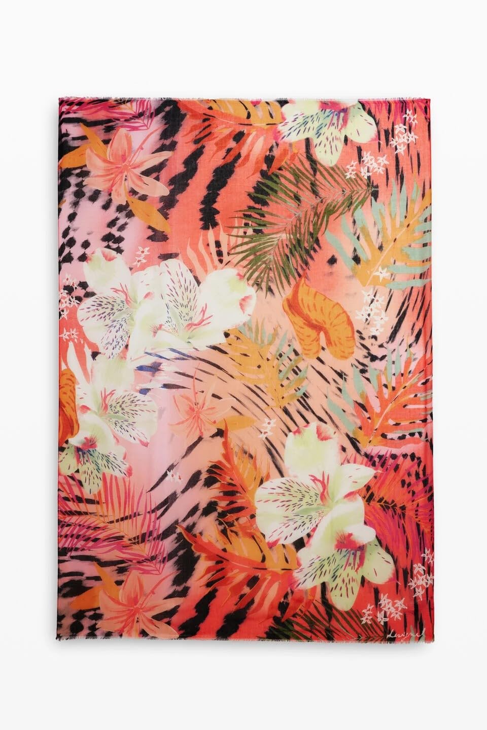 Desigual foulard de la colección de accesorios, Tonos grises, Talla única