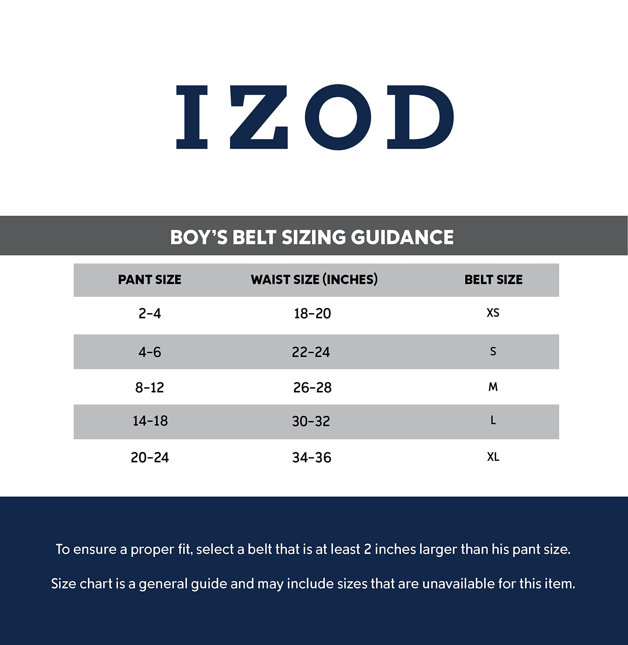 Izod Web Casual Trenzada Cinturón para Niños