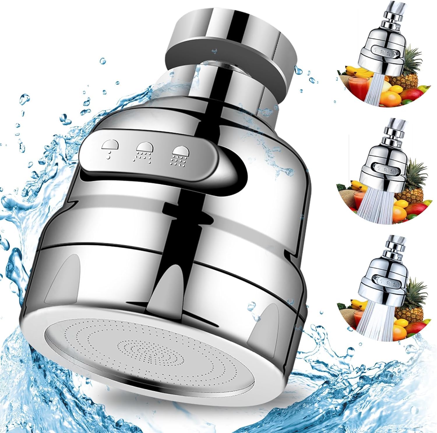 BOGOTA Tap Extender For Kitchen Sink | Tap Extender For Wash Basin | Bathroom | Tap Water Filter | 360° Rotatable Splash Filter Faucet With 3 Modes | Tap Water Saving (B0CZ3XZZ16) Amazon Price History, Amazon Price Tracker