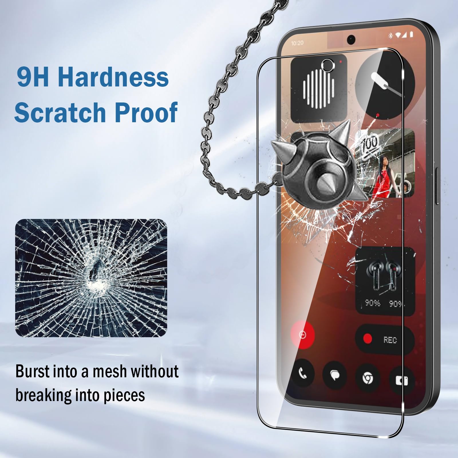 2x Matte Schutzfolie Für Nothing Phone – 6.77 Zoll, Anti-Blendung & Fingerabdruck, Hydrogel