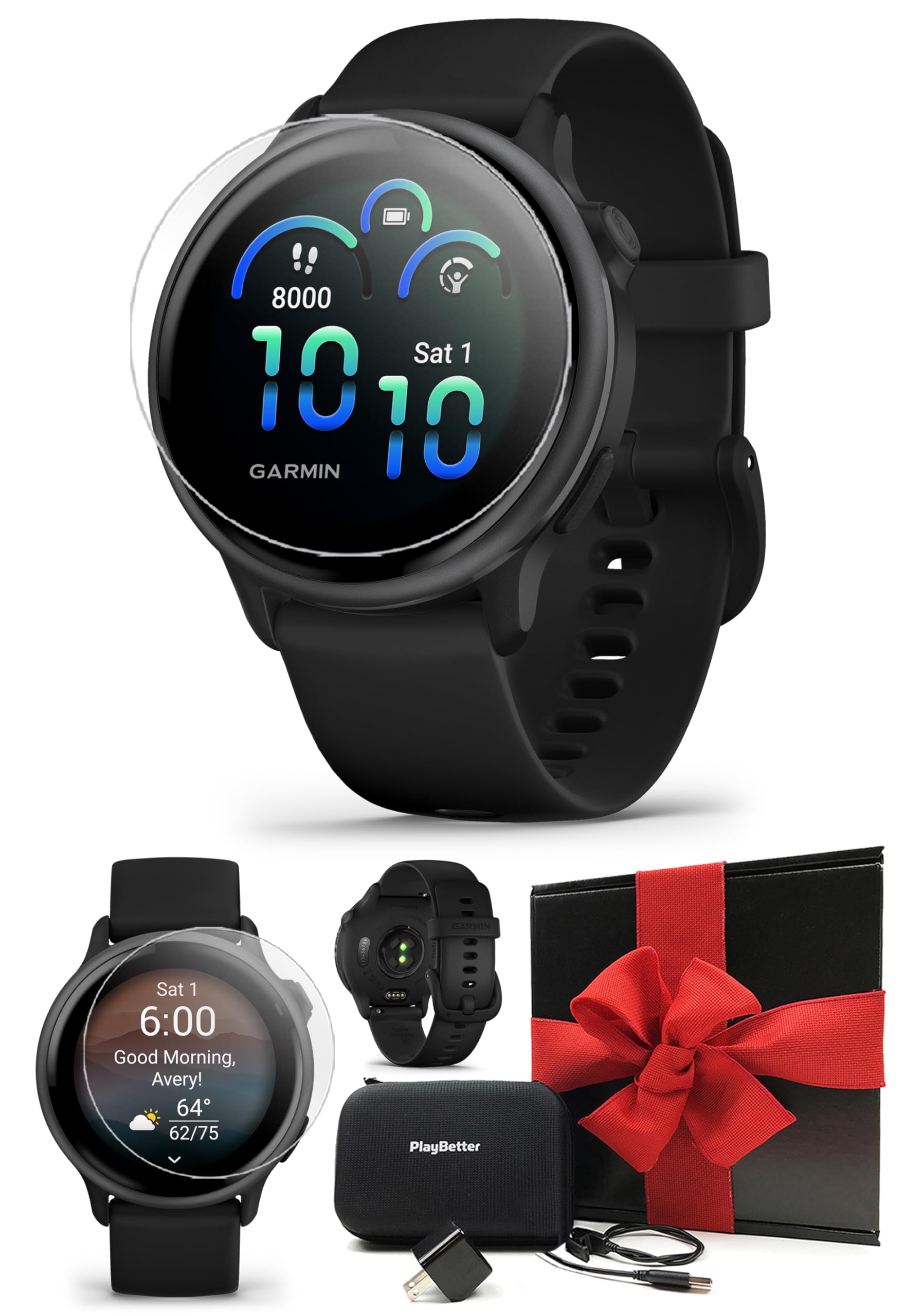 vivoactive 6 (Slate/Black) Fitness GPS Smartwatch Gift Box Bundle