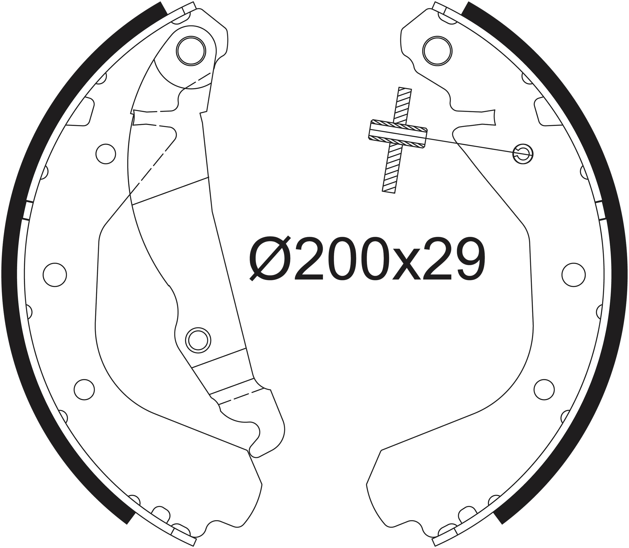 Valeo Zestaw Szczęk Hamulcowych 562039