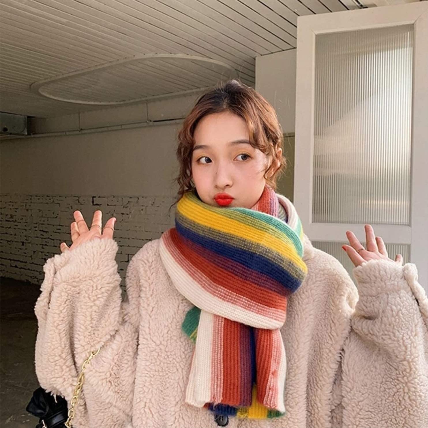 Sciarpa Sciarpa Di Moda Sciarpa Di Cashmere Imitazione Morbida Sciarpa Lavorata A Maglia Calda Invernale Per Regalo Scialle