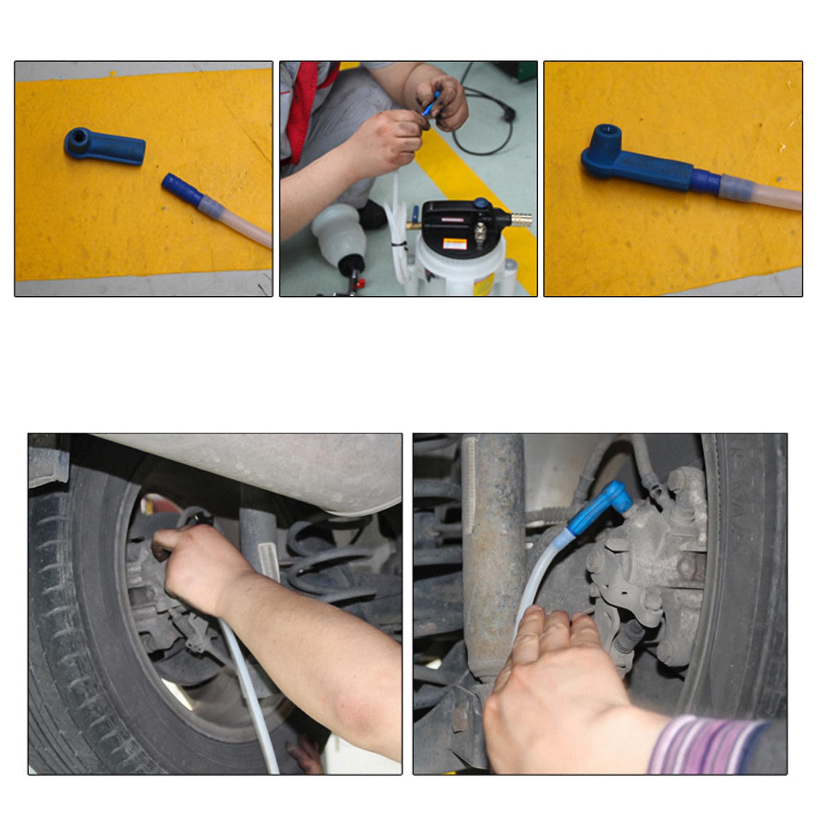 Break Bleeder Kit 16-Piece Brake Fluid Connector Kit - Universal ...