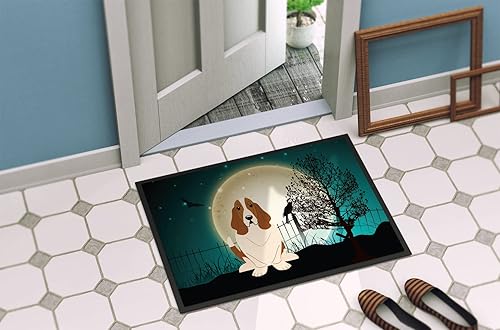 Miniatura 4 de Caroline's Treasures BB2211JMAT - Tapete aterrador de Halloween para interiores o exteriores, 24 x 36 pulgadas, 36 pulgadas de largo x 24 pulgadas