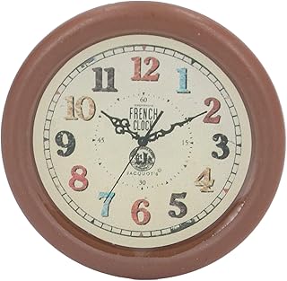 Alomejor Miniature Wall Clock Dollhouse Colorful Round Clock 1:12 Doll House Decoration Kitchen Toy