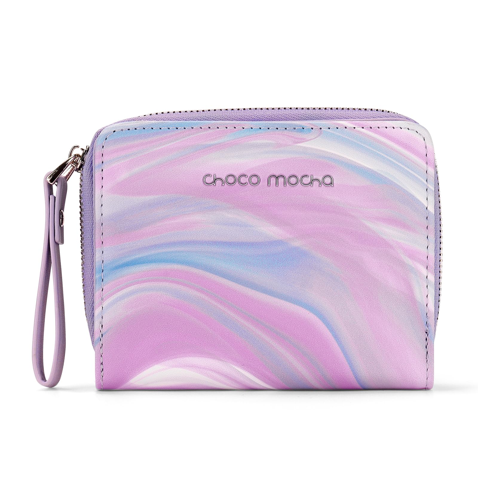 Choco Mocha Leather Girls Wallet for Kids 9-12 12-14 Wallet for Teen Girls 8-10 10-12 Girl Gift, Purple