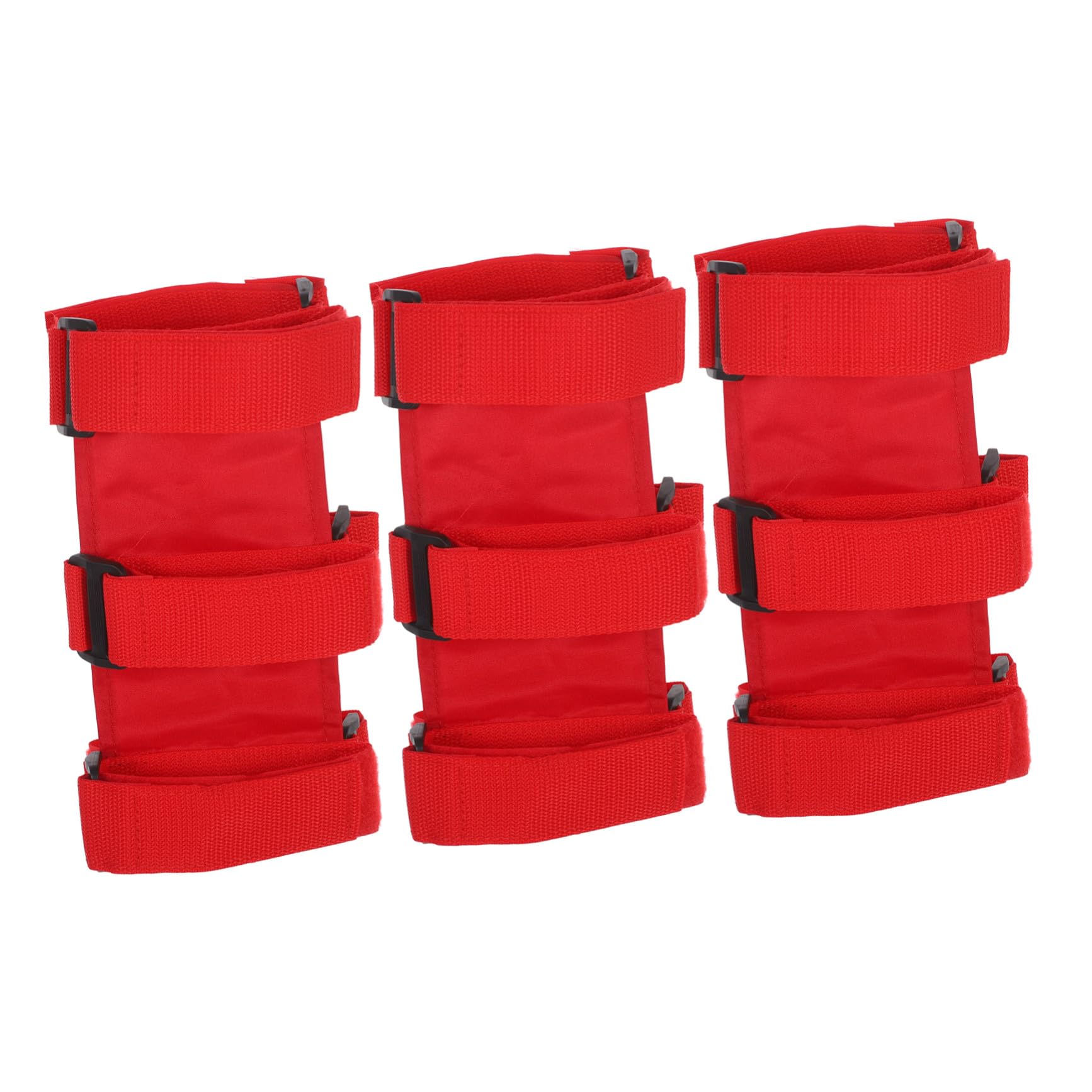 PRETYZOOM 6 Correas Para Extintor Correas De Fijación Para Extintor Soporte Ajustable Para Coche Banda De Nailon Rojo