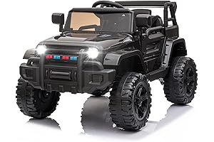 JOYMOR Ride-On 12V Battery-Powered Truck with Remote Control for 2-Year-Old Boys